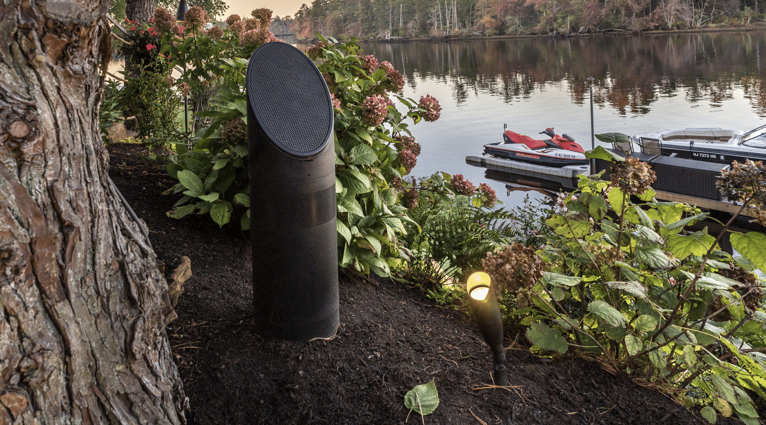 Outdoor living technology with Coastal Source audio and lighting