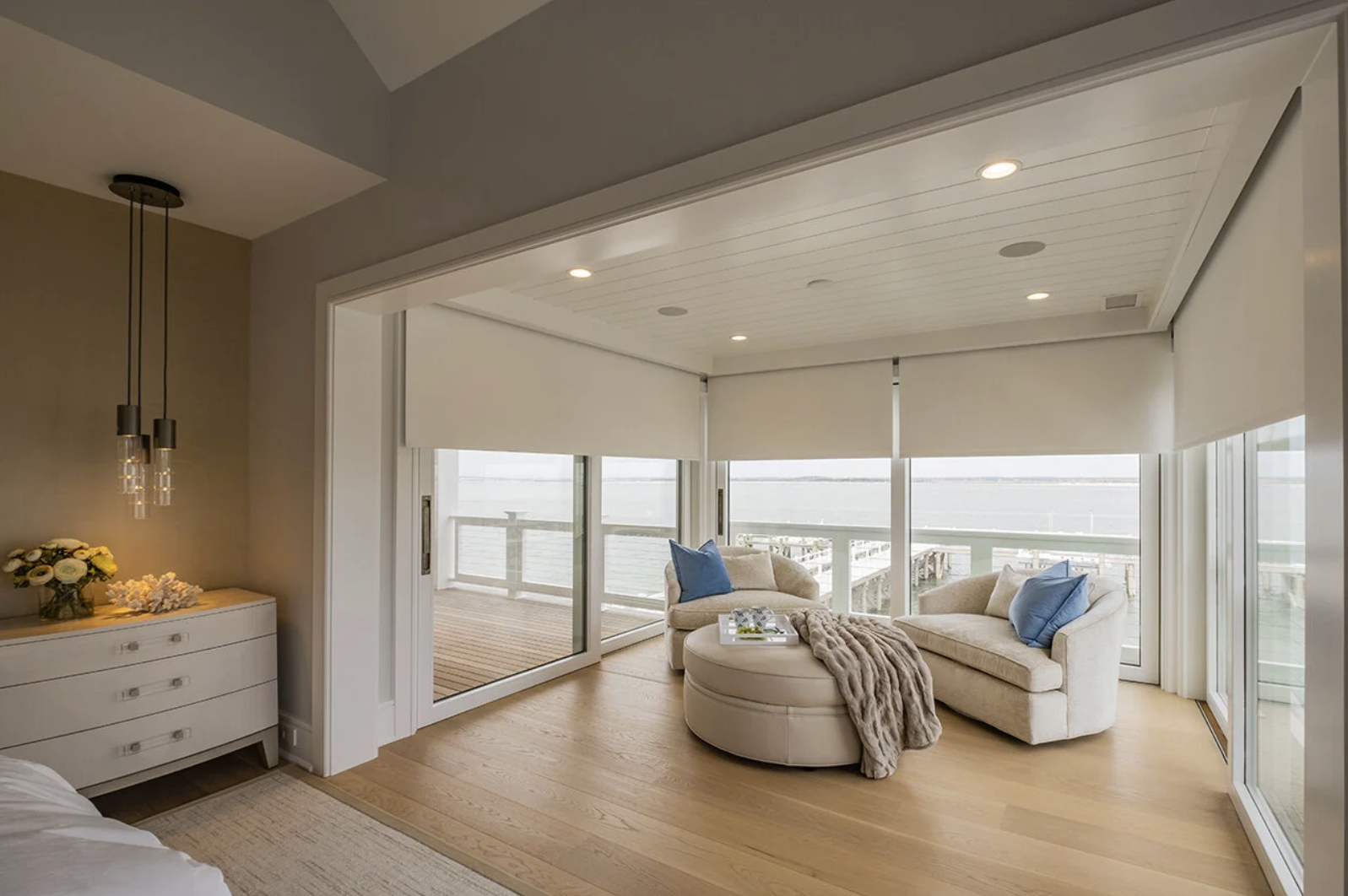 Motorized shade planning during new home construction in South Jersey