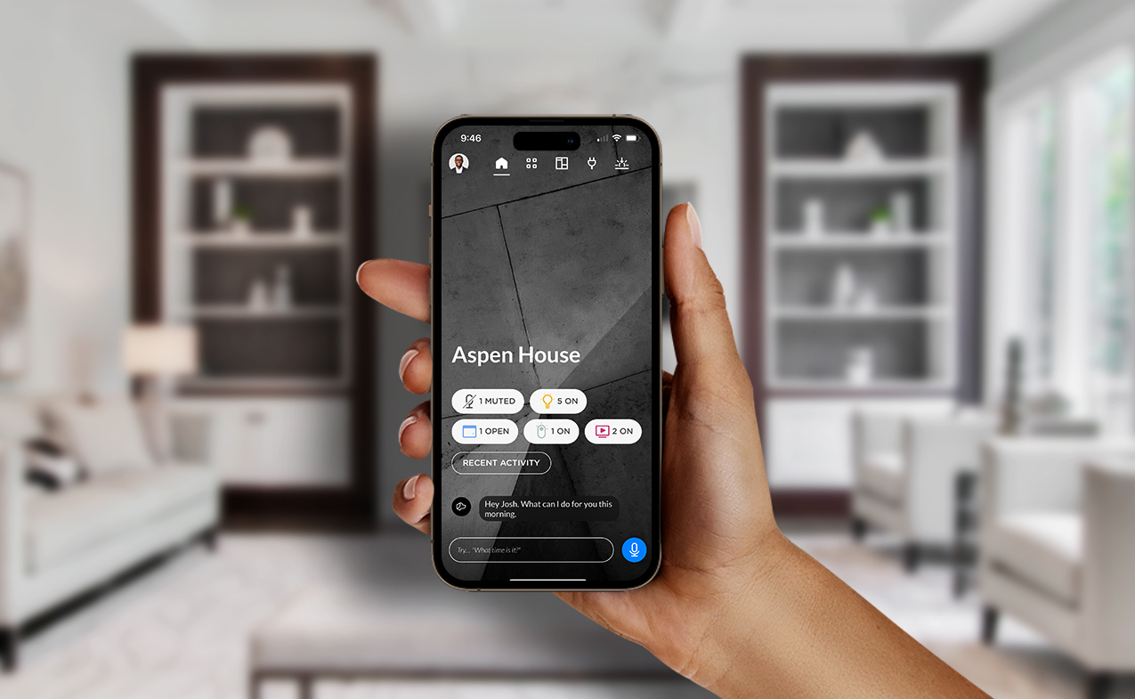 Private voice control integrated into a smart home system