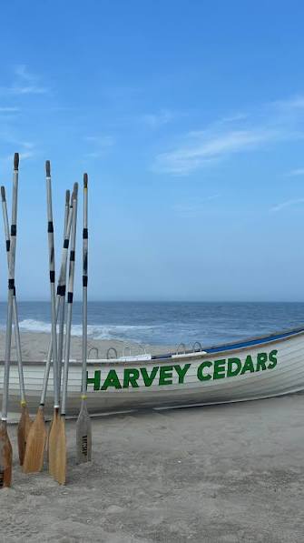 Harvey Cedars beach sign for Long Beach Island smart home service area
