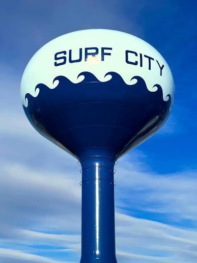 Surf City NJ water tower for Long Beach Island smart home service area